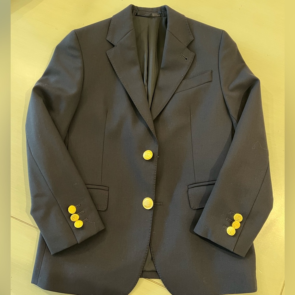 Boys Size 8 - Navy Wool Blazer, Vineyard Vines